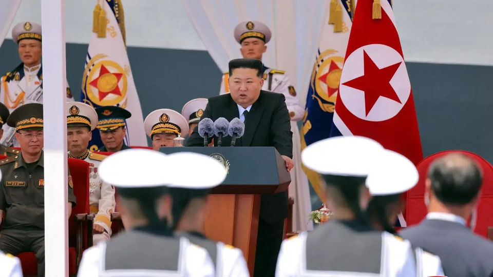 Source-supplied image for: North Korea commissions 2nd naval destroyer as US, South Korea, Japan begin military drill
